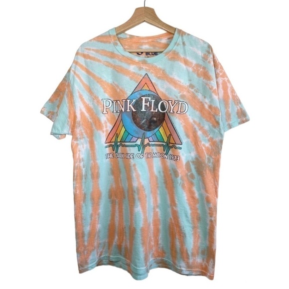 LIQUID BLUE Pink Floyd Tie Dye Band Tee Size L - Picture 7 of 7